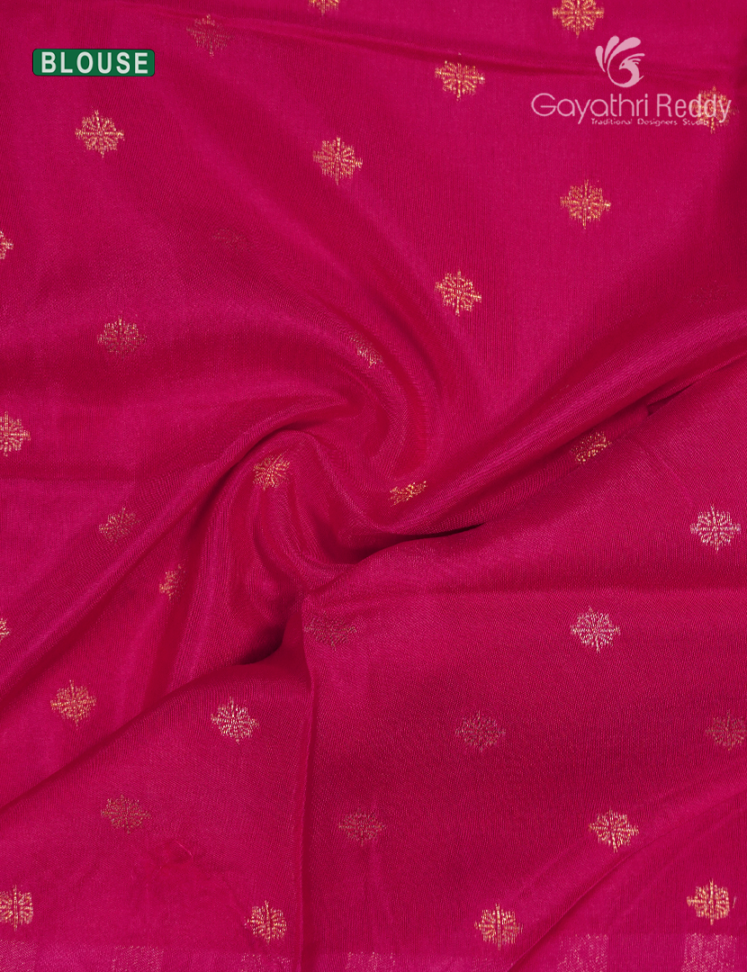 Semi Mysore Crepe Saree in Parrot Green