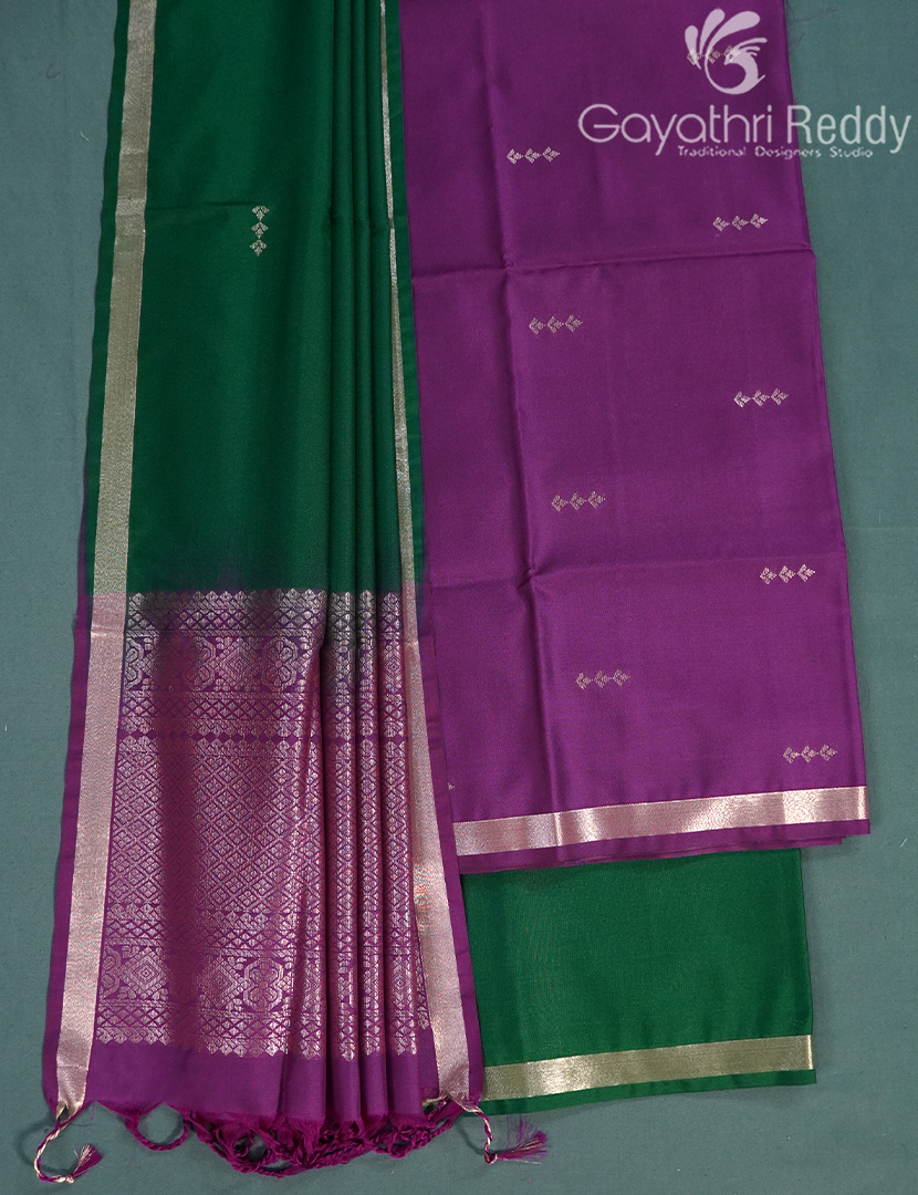 PURE KANCHI PATTU (D.M) 3PC-KPDM38
