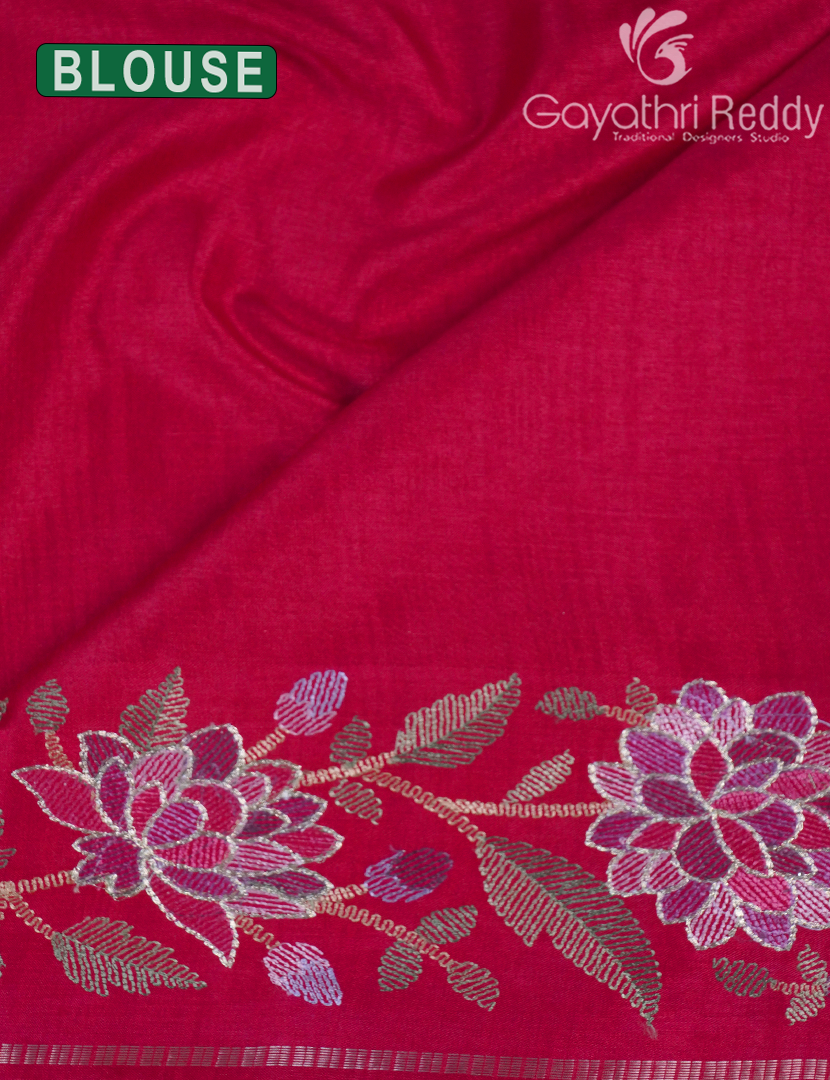 KHADI SILK WORK SAREE-KSW77