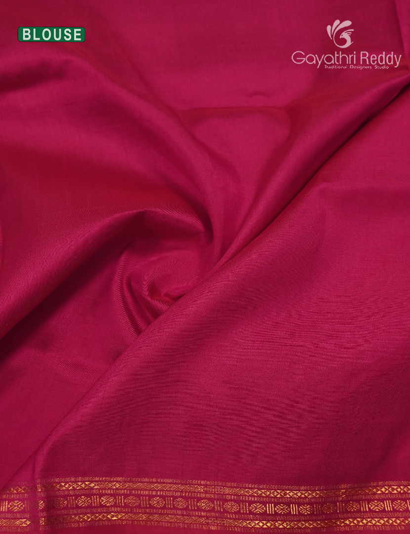 Pure Ikat Silk Saree in Deep Brown and Pink
