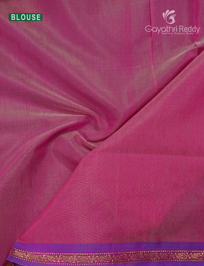 Sico Saree in Lime Green and Rose Pink
