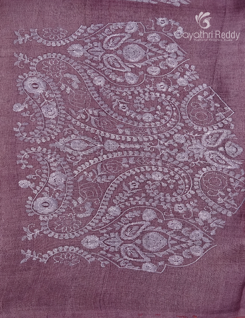 Pure Desi Tussar Fancy Saree in Onion Peach