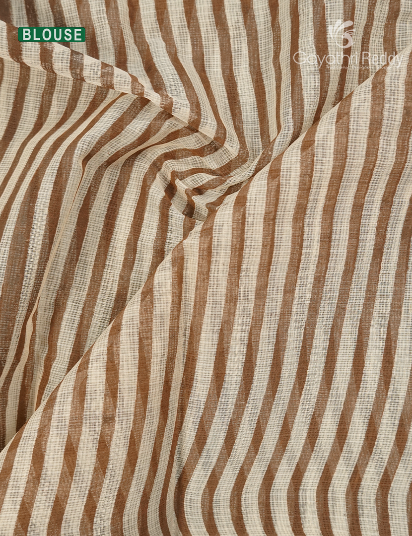 Kota Printed Saree in Cream