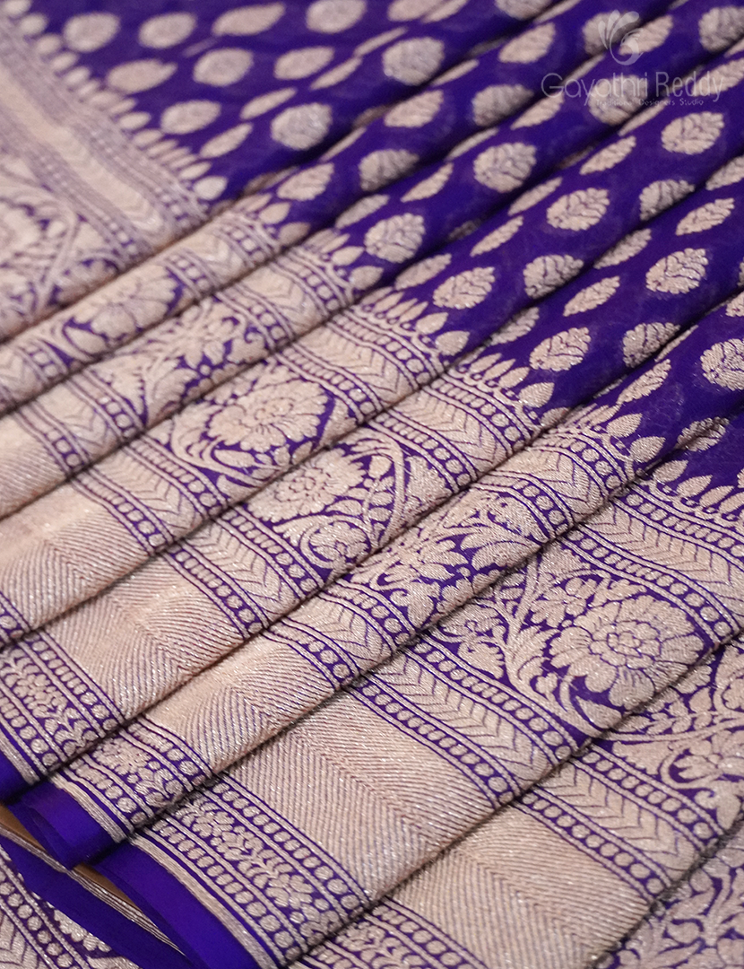 PURE BANARAS GEORGETTE KADDI-BG618