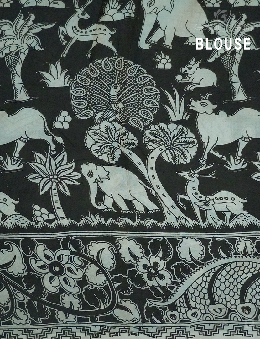 PURE KALAMKARI  KADI  SILK -KKS1