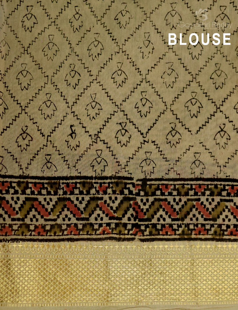 PURE KALAMKARI CHANDERI-KCS39