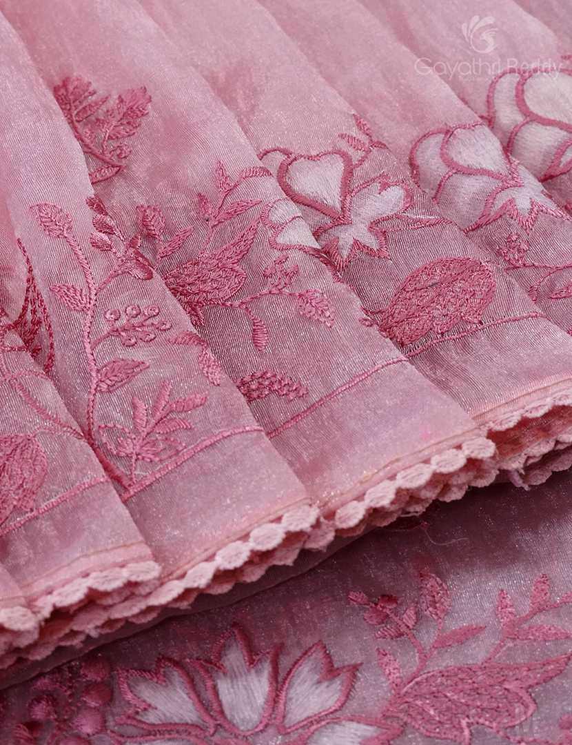 GLASS ORGANZA HANDWORK SAREE-FO713