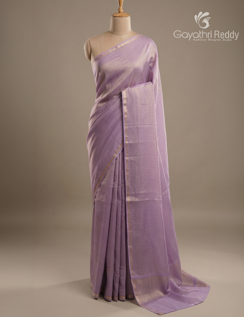 Pure Tissue Saree in Lilac