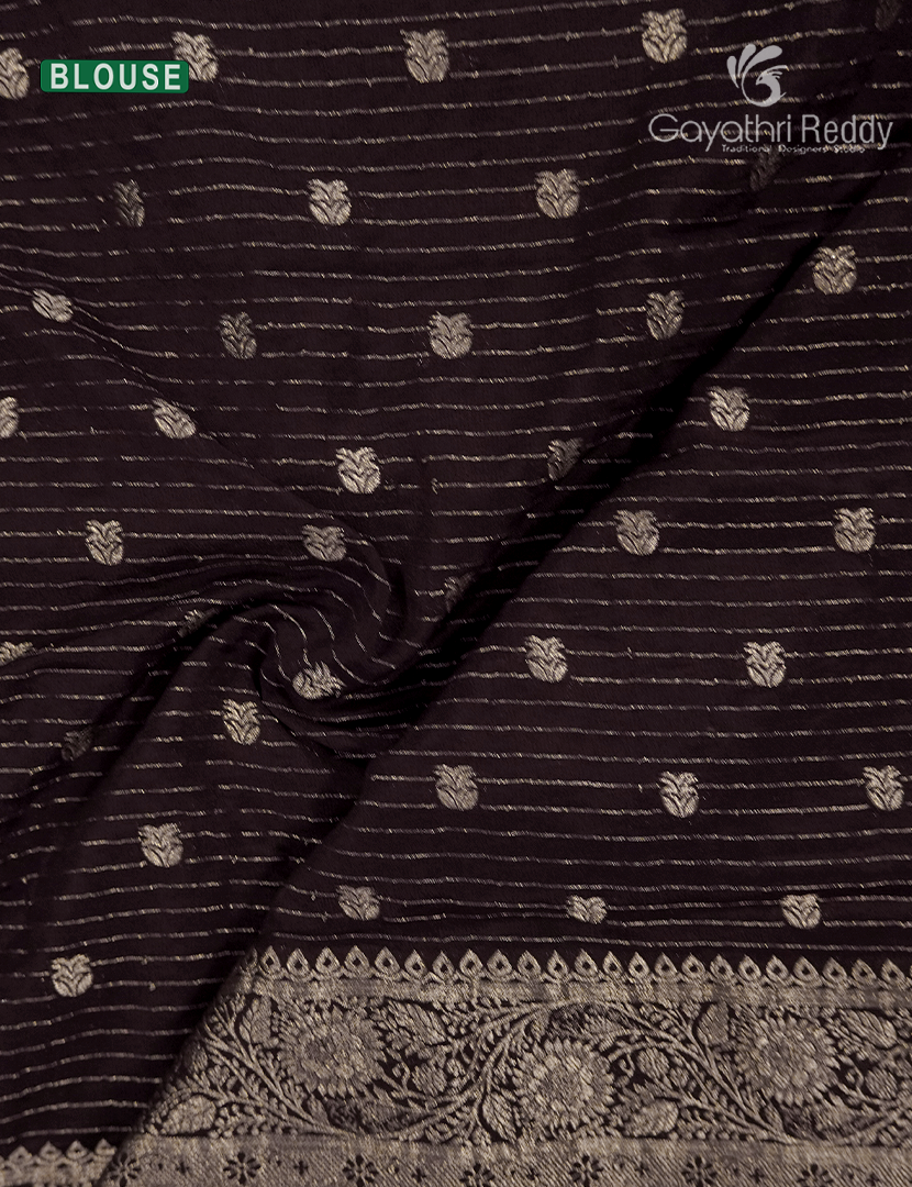 Chiffon Fancy Saree in Deep Choco Brown