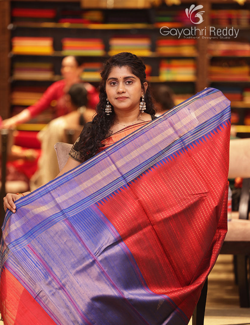 PURE KHADI PATTU SAREE-KHP1357