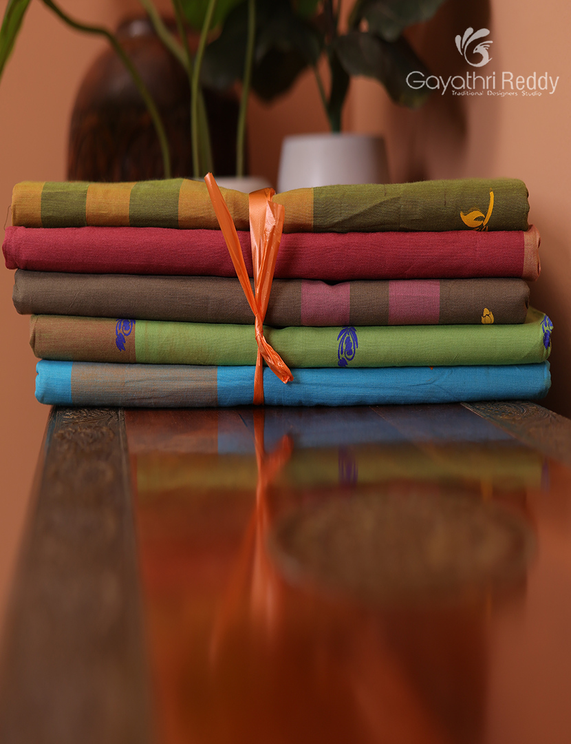 Silk Cotton Sarees Combo ( Set of 5 )
