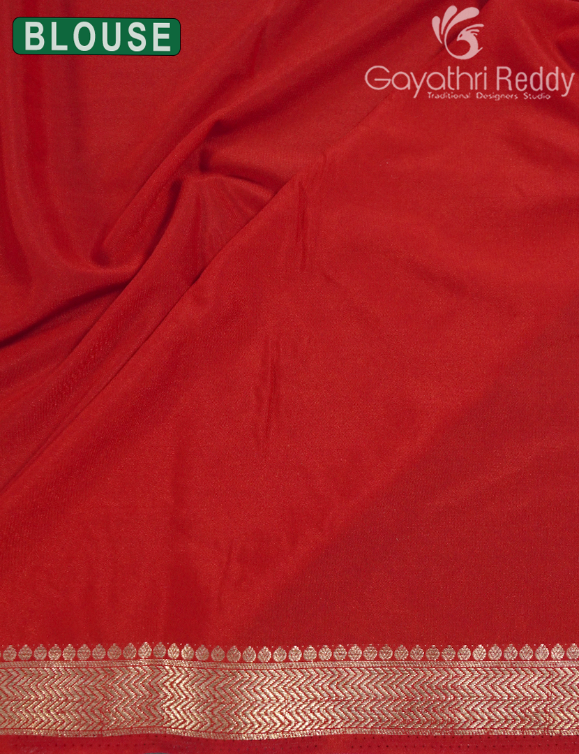 SEMI MYSORE CRAPE SAREE-SMC348
