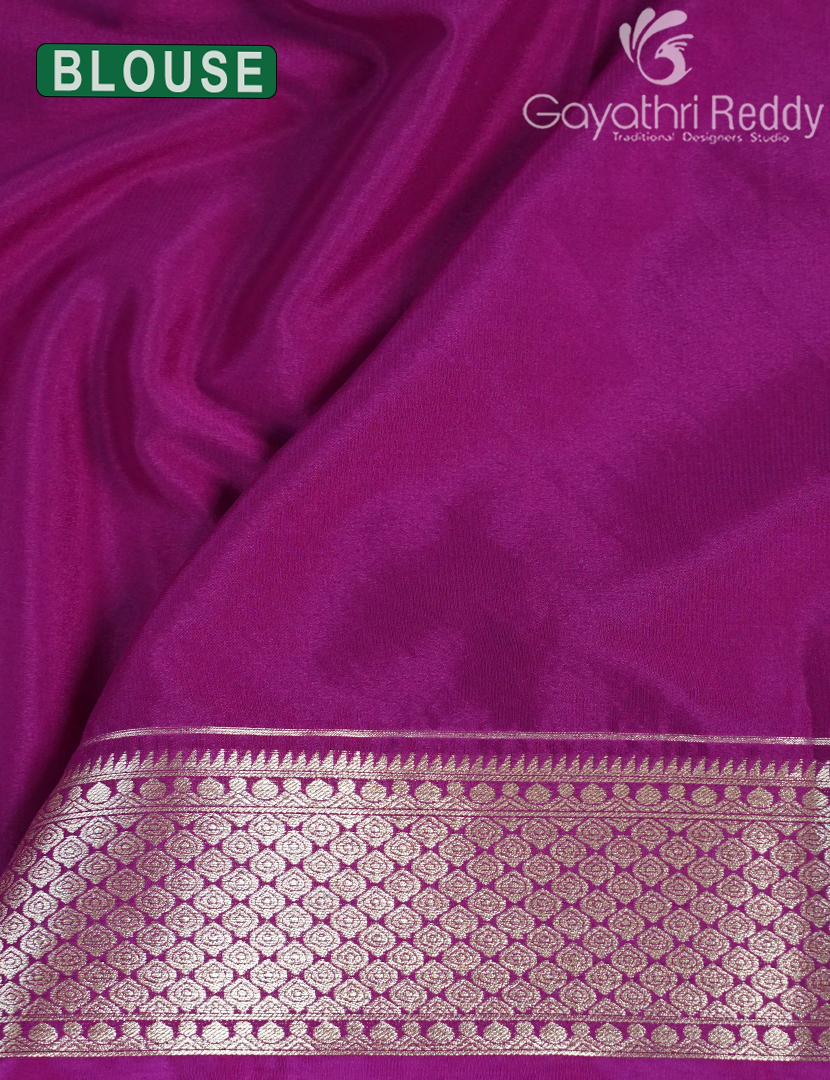 MYSORE CREPE BROCADE SAREE-MCB43