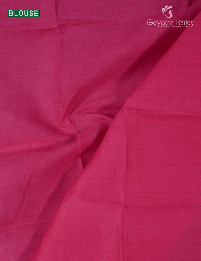 Premium Quality Cotton Kota Saree in Deep Purple and Fuchsia Pink