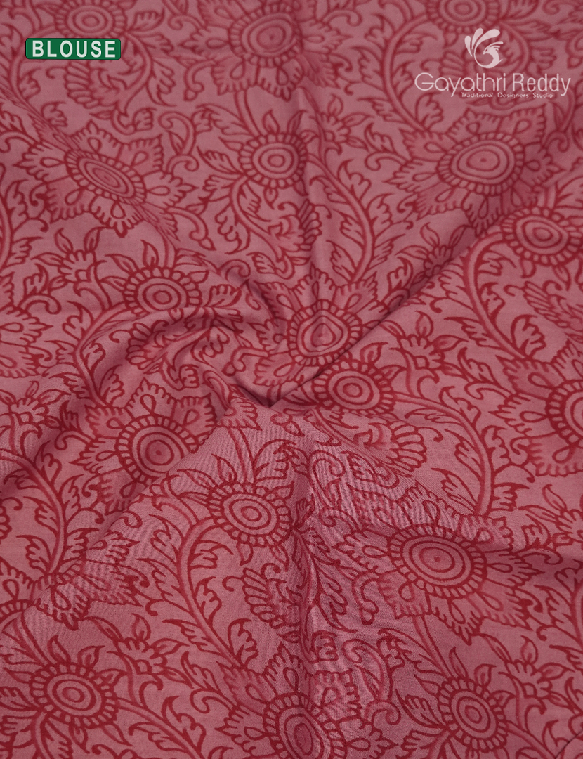 Premium Quality Cotton Kota Saree in Pastel Peach