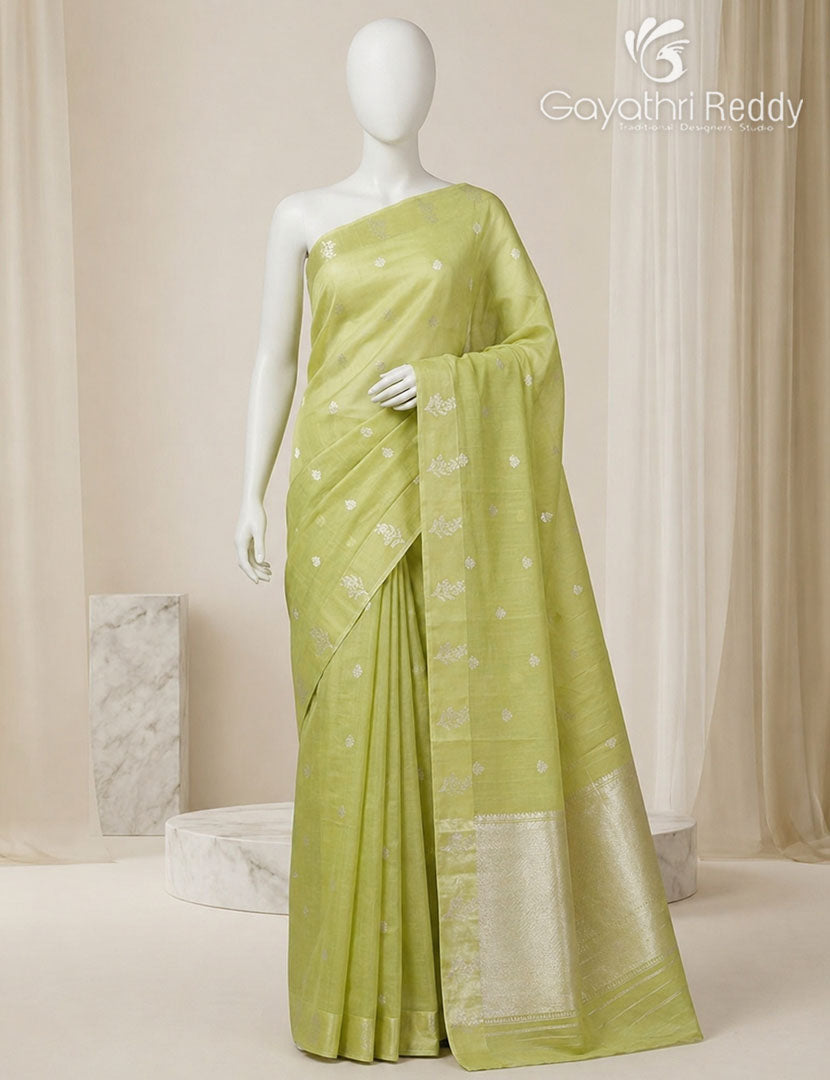 PURE BANARAS KORA SILK-BKS115