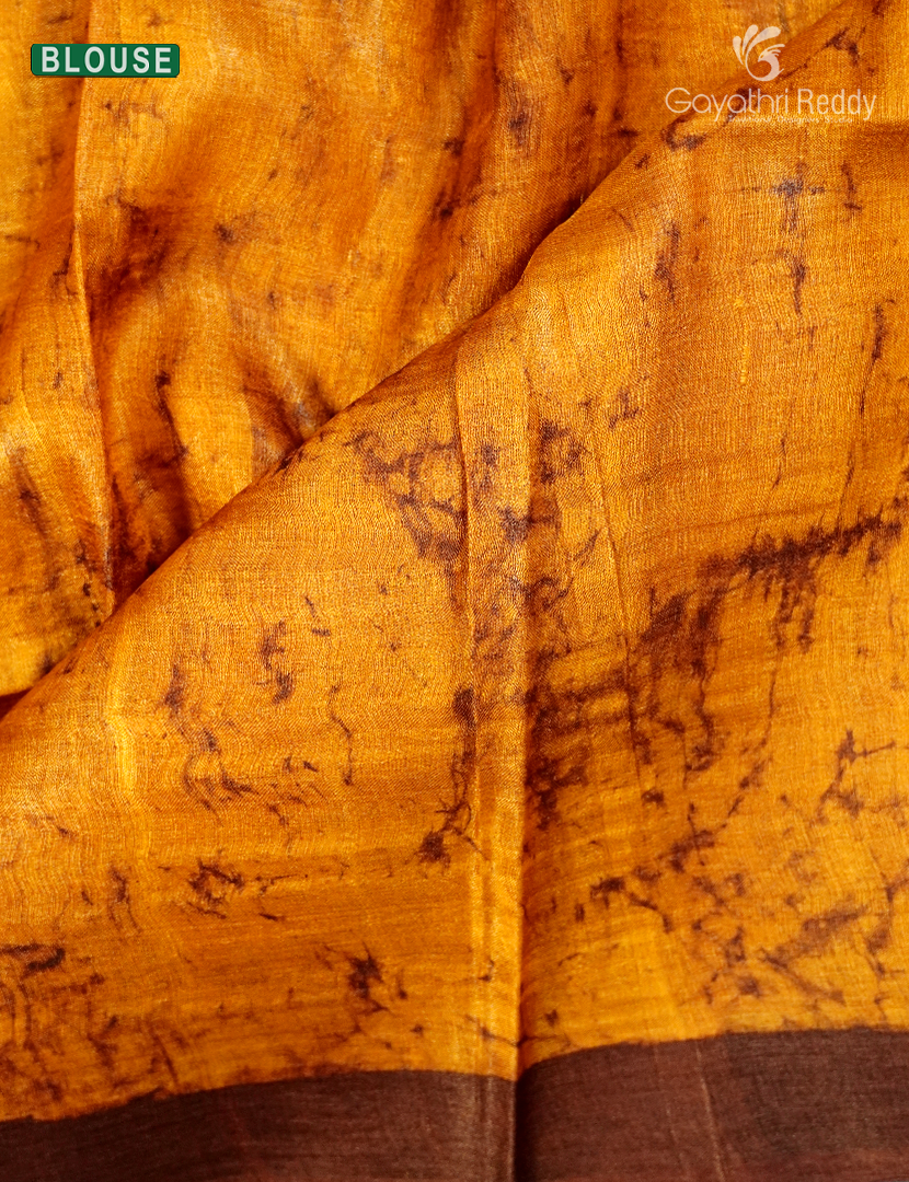PURE DESI TUSSAR PRINTED SAREE-TS1579
