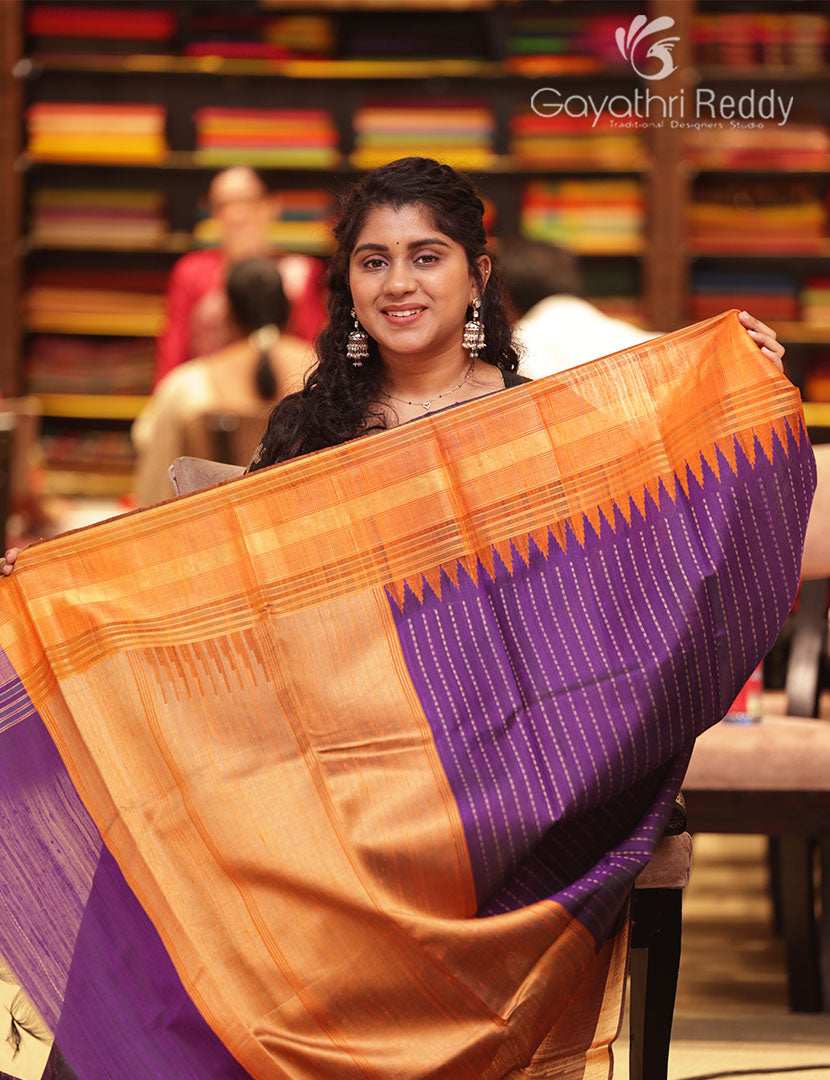 PURE KHADI PATTU SAREE-KHP1358