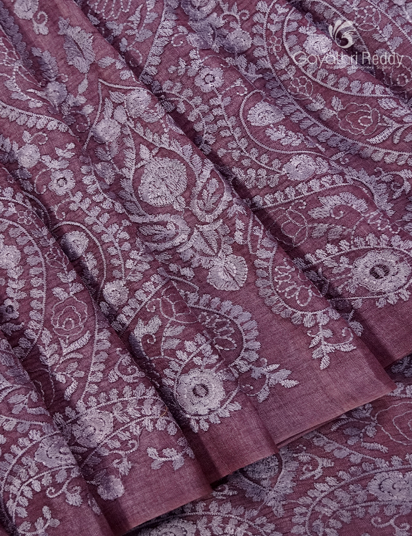 Pure Desi Tussar Fancy Saree in Onion Peach