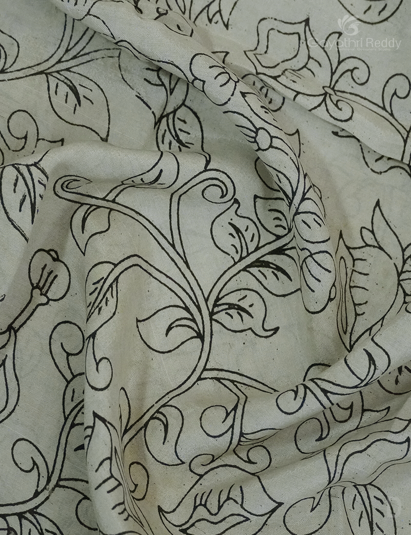 PURE KALAMKARI  KADI  SILK -KKS10