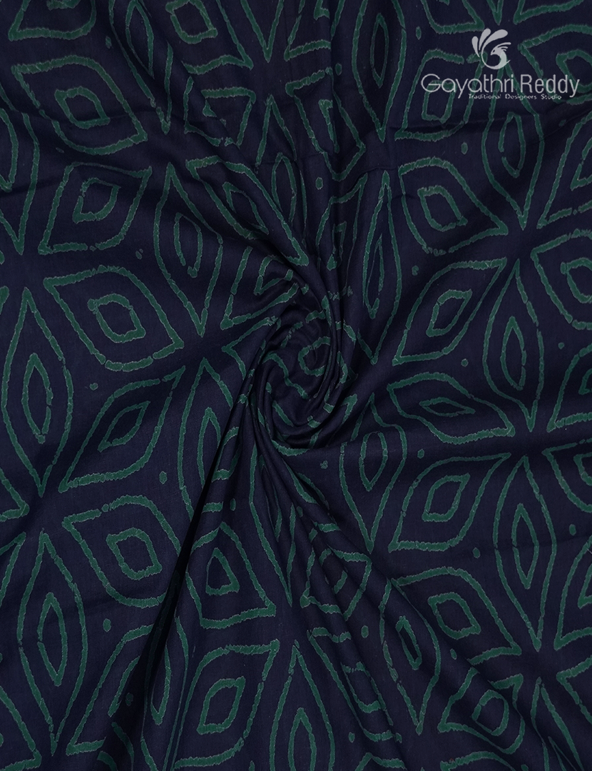 Vidharbha Cotton Saree in Indigo Blue