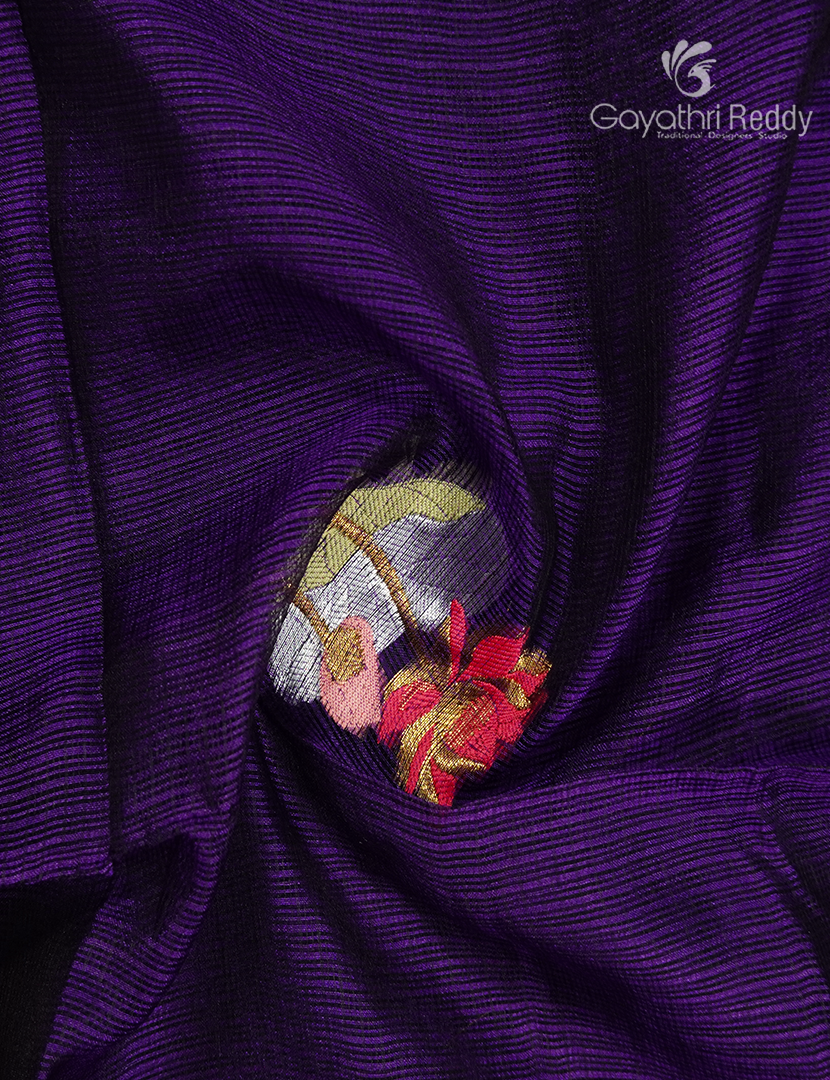 Pure Silk Kota Saree in Violet