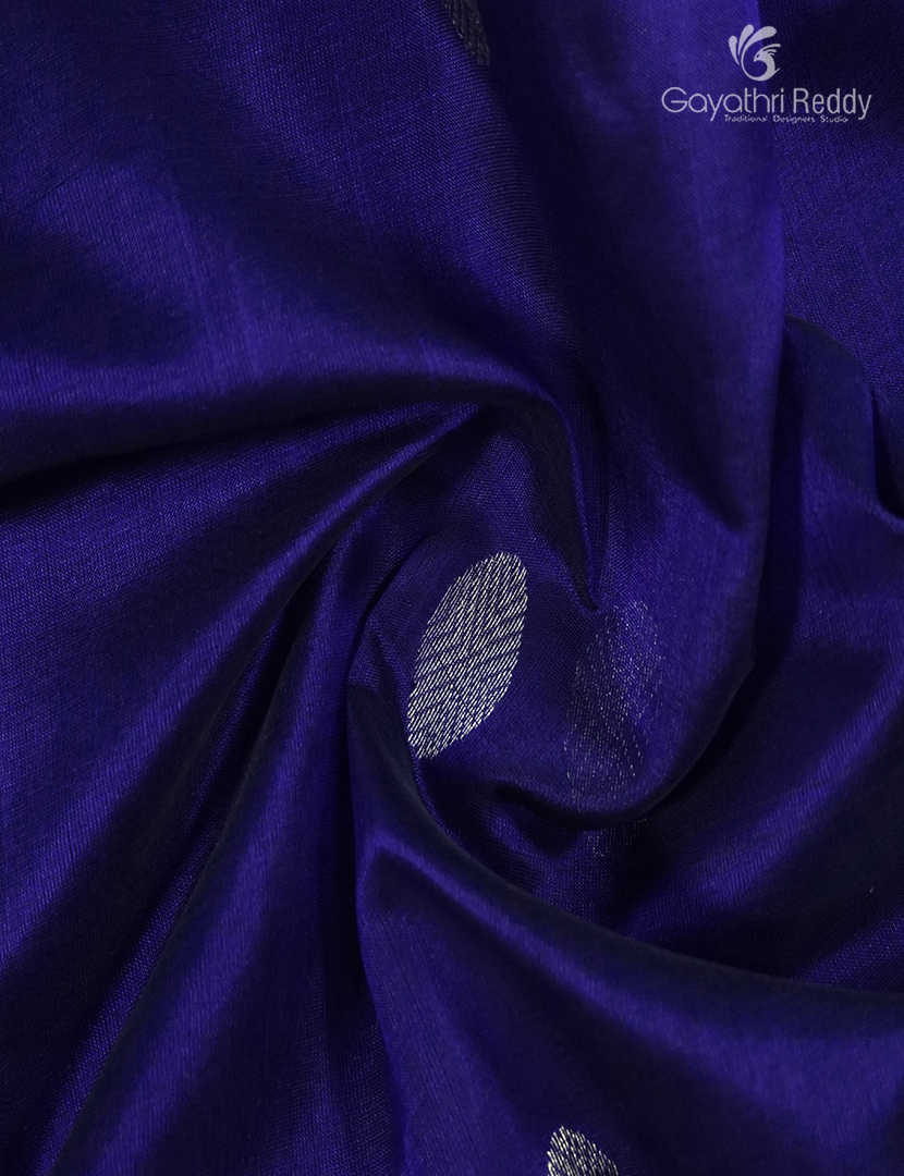 Pure Arani Sico Saree in Deep Violet and Sea Green