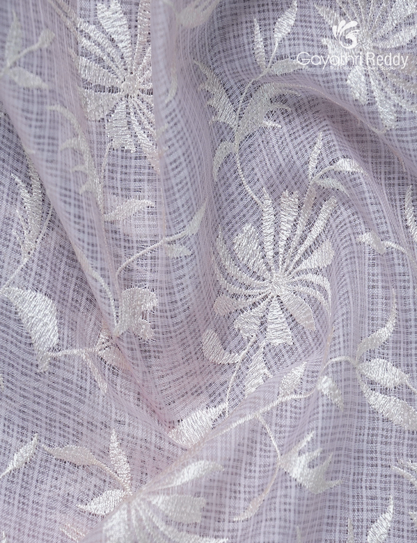 Kota Fancy Saree in Pastel Pink