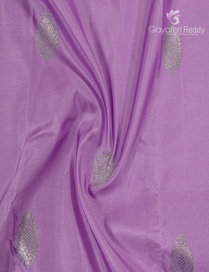 Semi Kanchipuram Silk Saree in Lavender