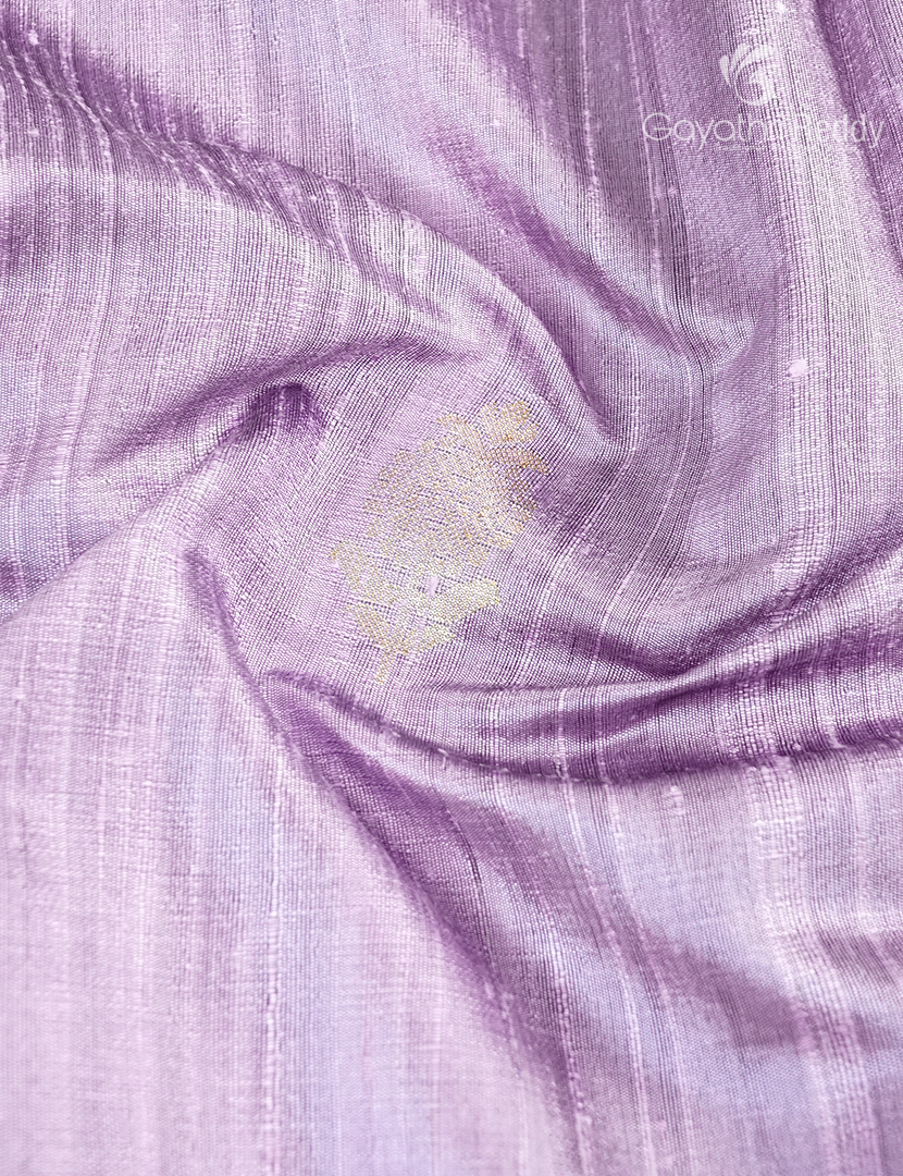 Pure Khadi Pattu Saree in Lilac
