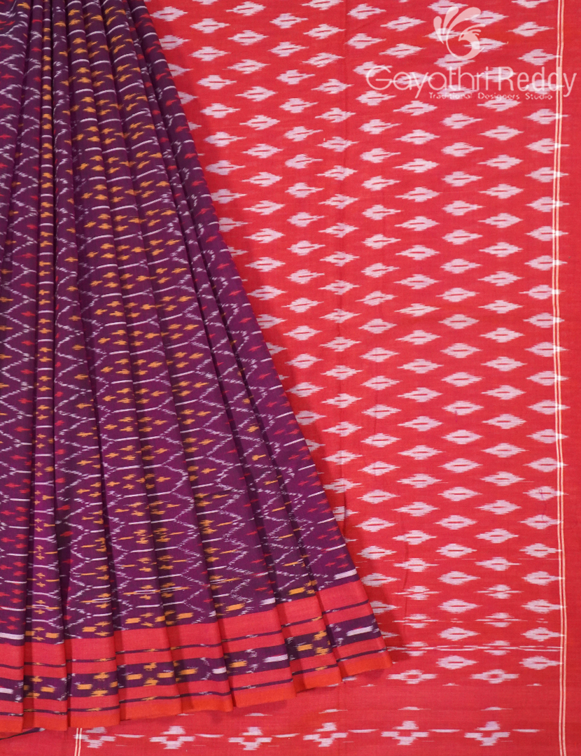 PURE IKKAT COTTON SAREE-IKC1126