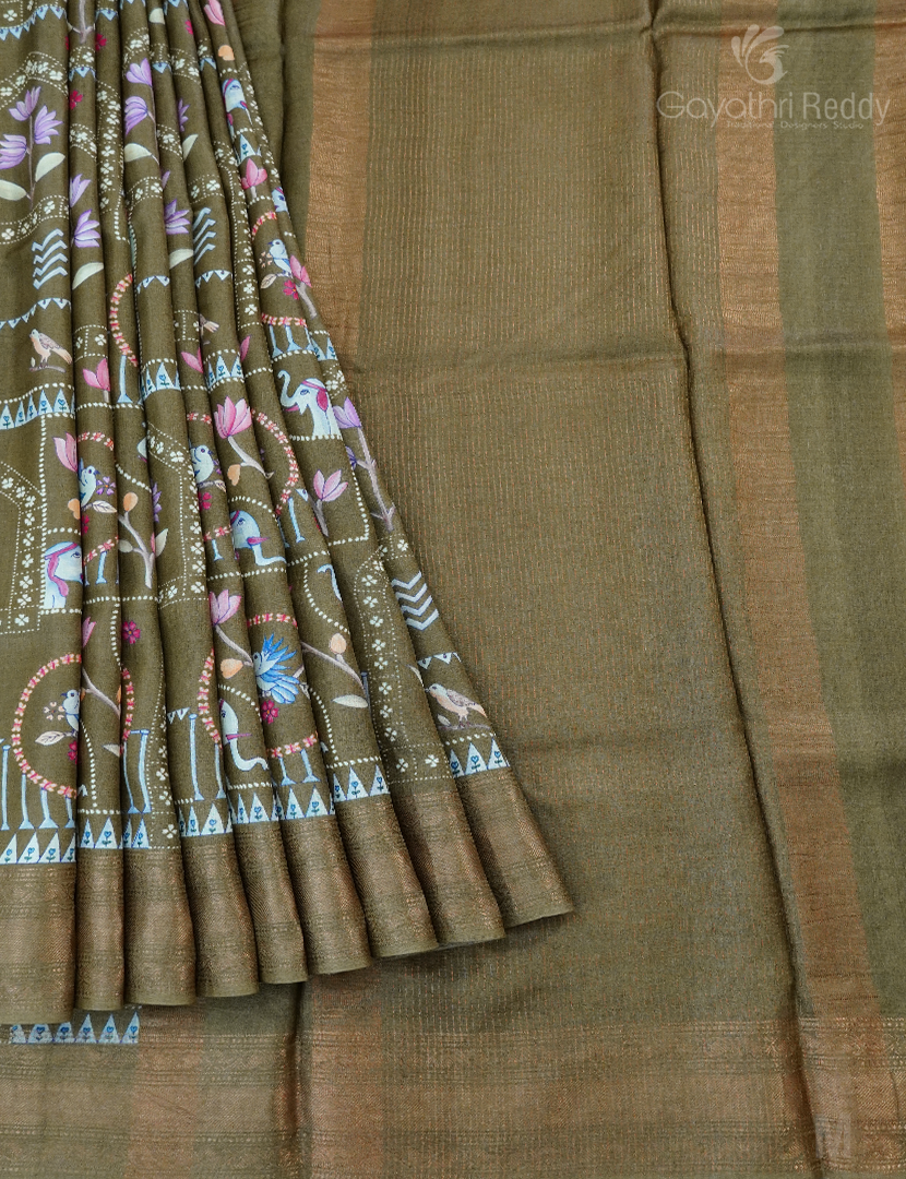 PURE DESI TUSSAR SILK-TS1393