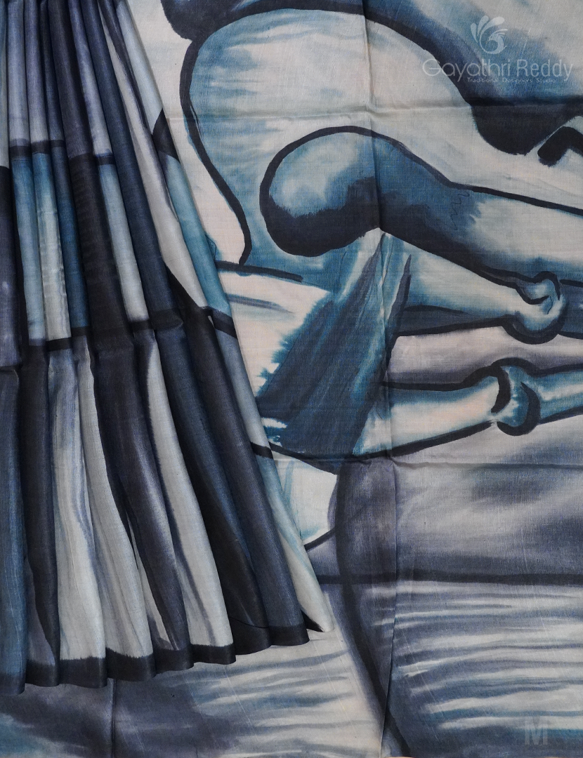 PURE DESI TUSSAR SILK-TS1234