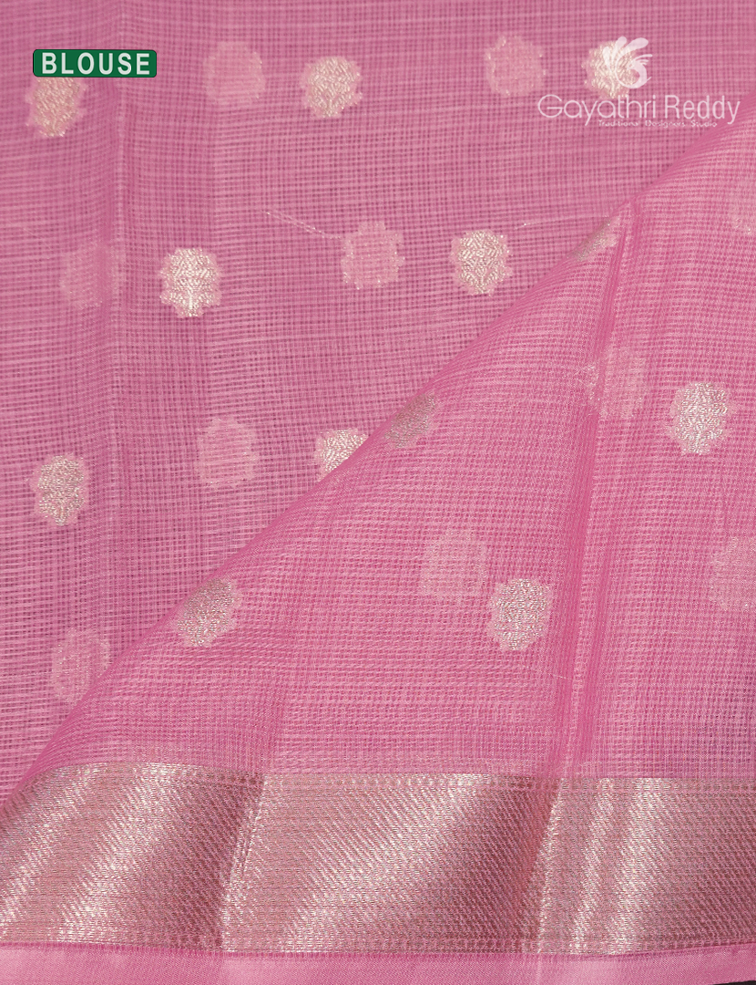 Banaras Kota Lehanga Set in Lavender and Baby Pink