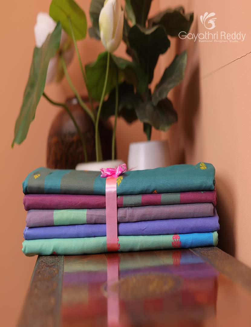 Silk Cotton Sarees Combo ( Set of 5 )