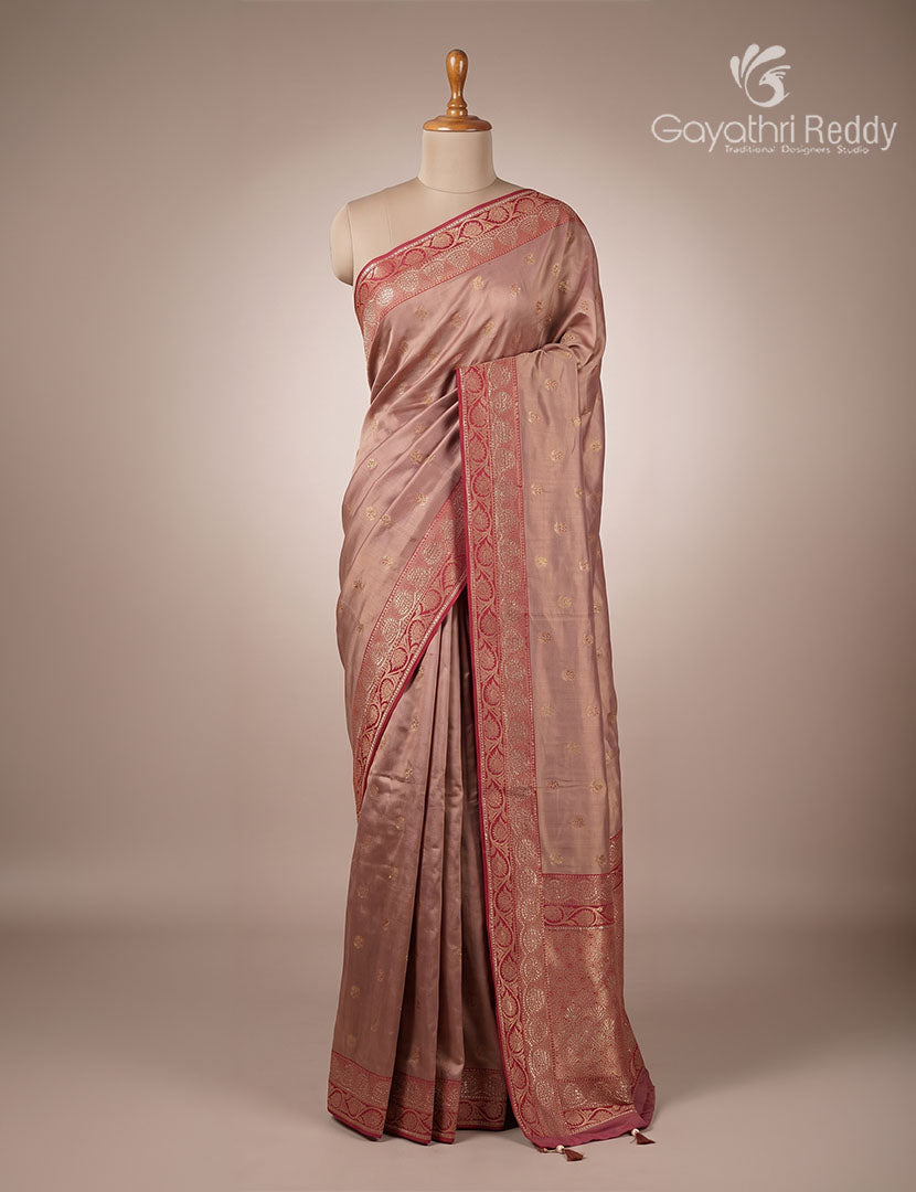 Semi Kanchipuram Silk Fancy Saree in Pink