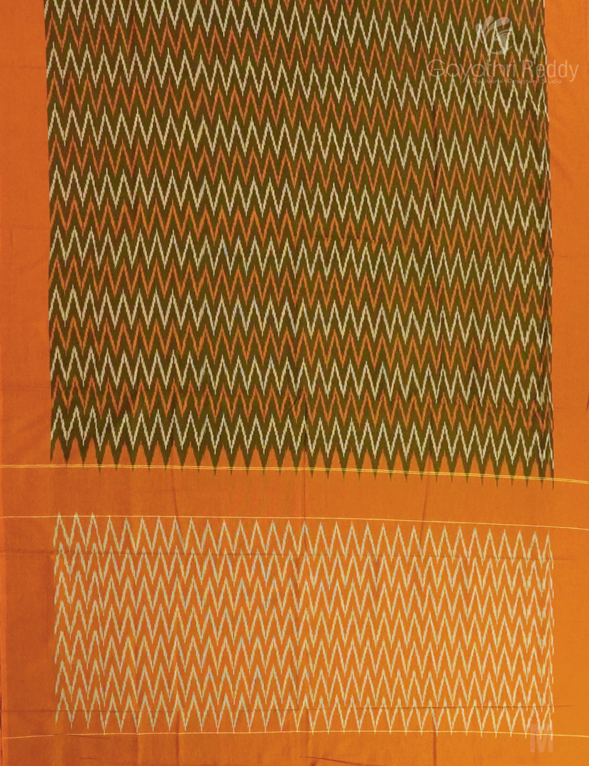 PURE IKKAT COTTON (WITHOUT BLOUSE)-IKC1006