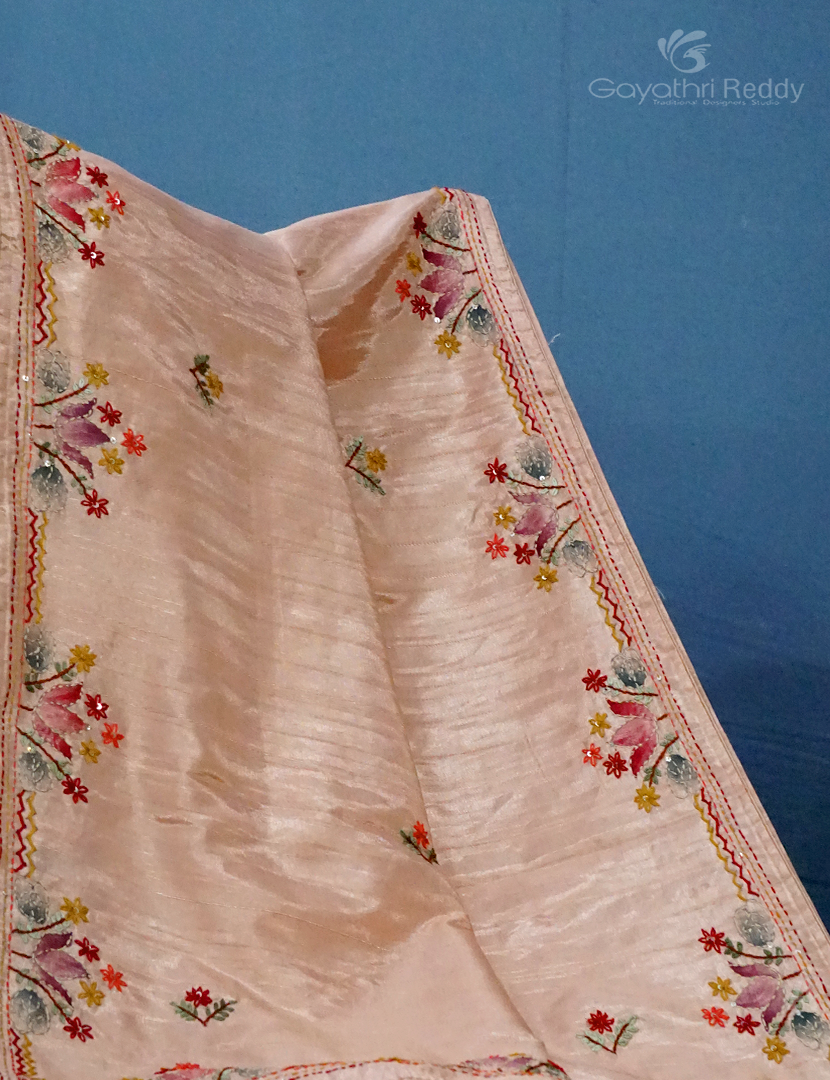 SEMI TUSSAR HAND WORK-ST578