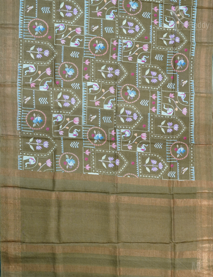 PURE DESI TUSSAR SILK-TS1393