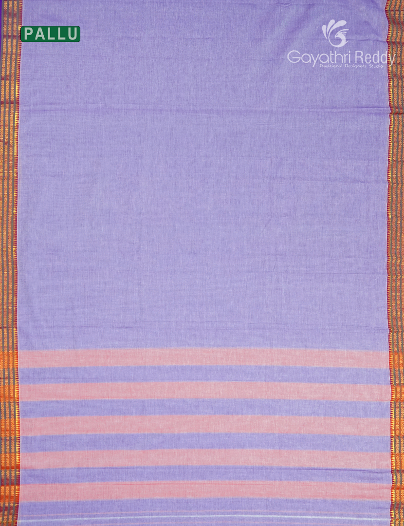 Pure Narayanpet Cotton Saree in Lavender