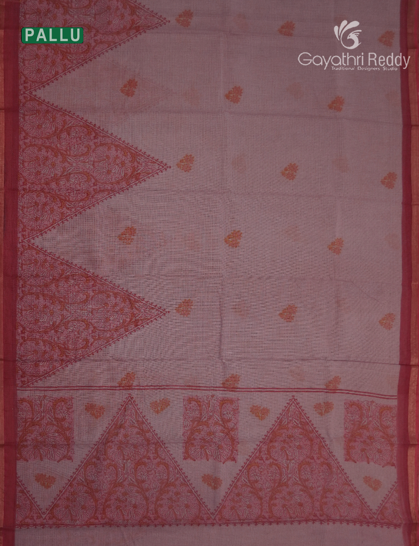 Premium Quality Cotton Kota Saree in Onion and Plum