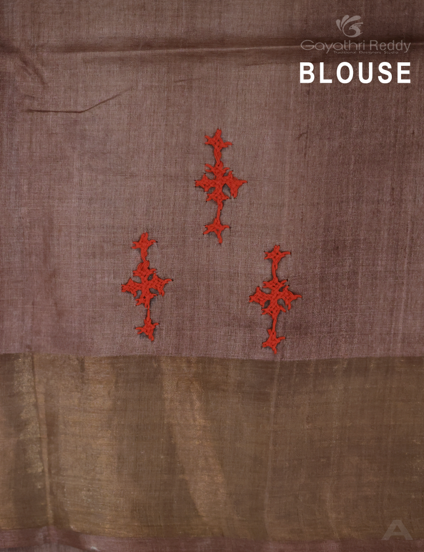 PURE DESI TUSSAR HAND KUTCH WORK-TS742