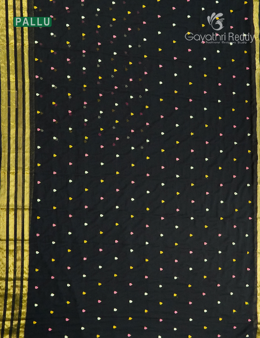 Chiffon Saree in Black