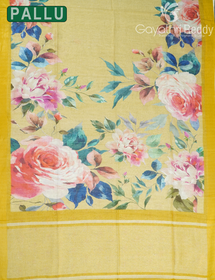 PURE LINEN SAREE-L1435