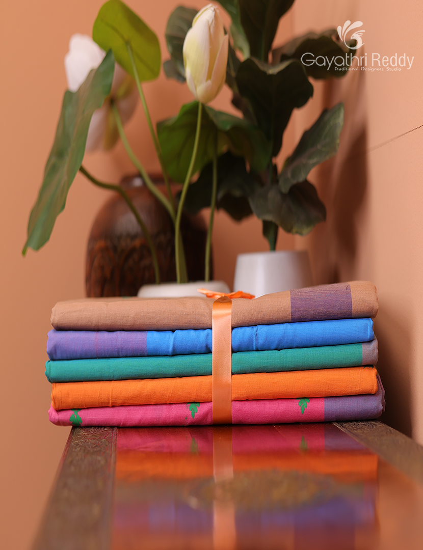 Silk Cotton Sarees Combo ( Set of 5 )