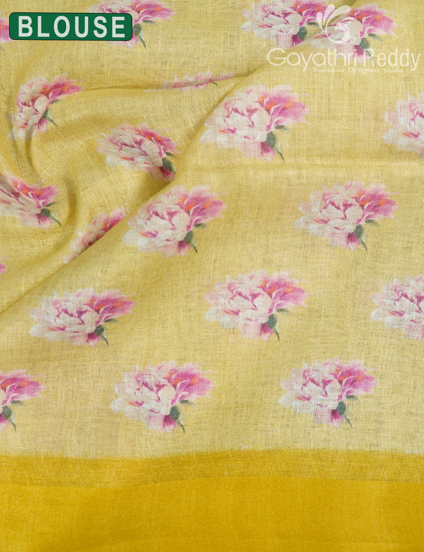 PURE LINEN SAREE-L1435
