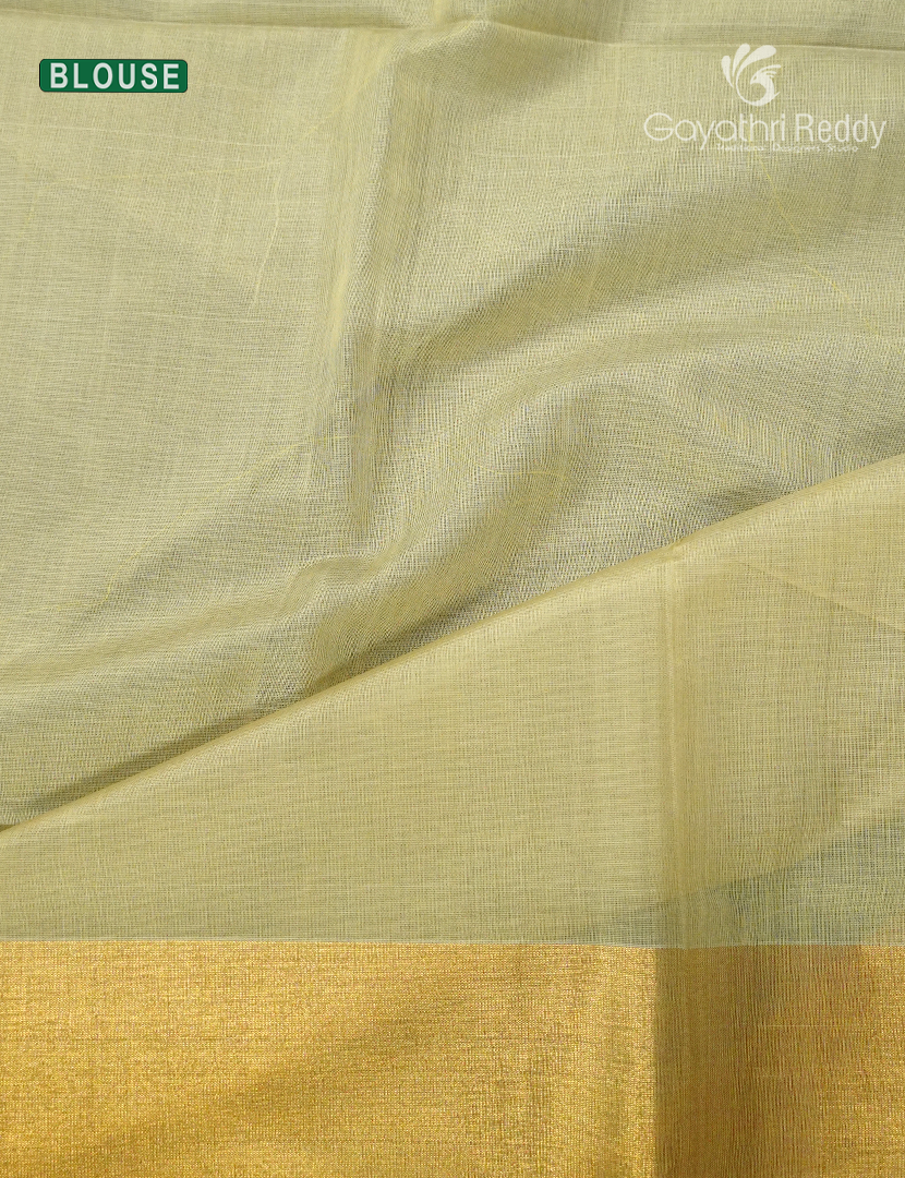 Pure Chanderi Sico Saree in Baby Pink and Pista Green