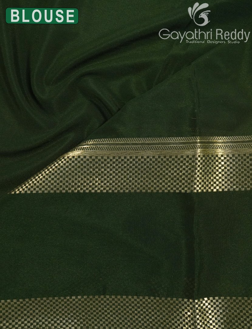 SEMI MYSORE CRAPE SAREE-SMC356