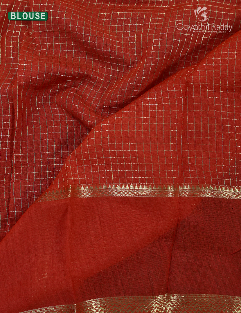 Semi Mysore Crepe Saree in Black and Red