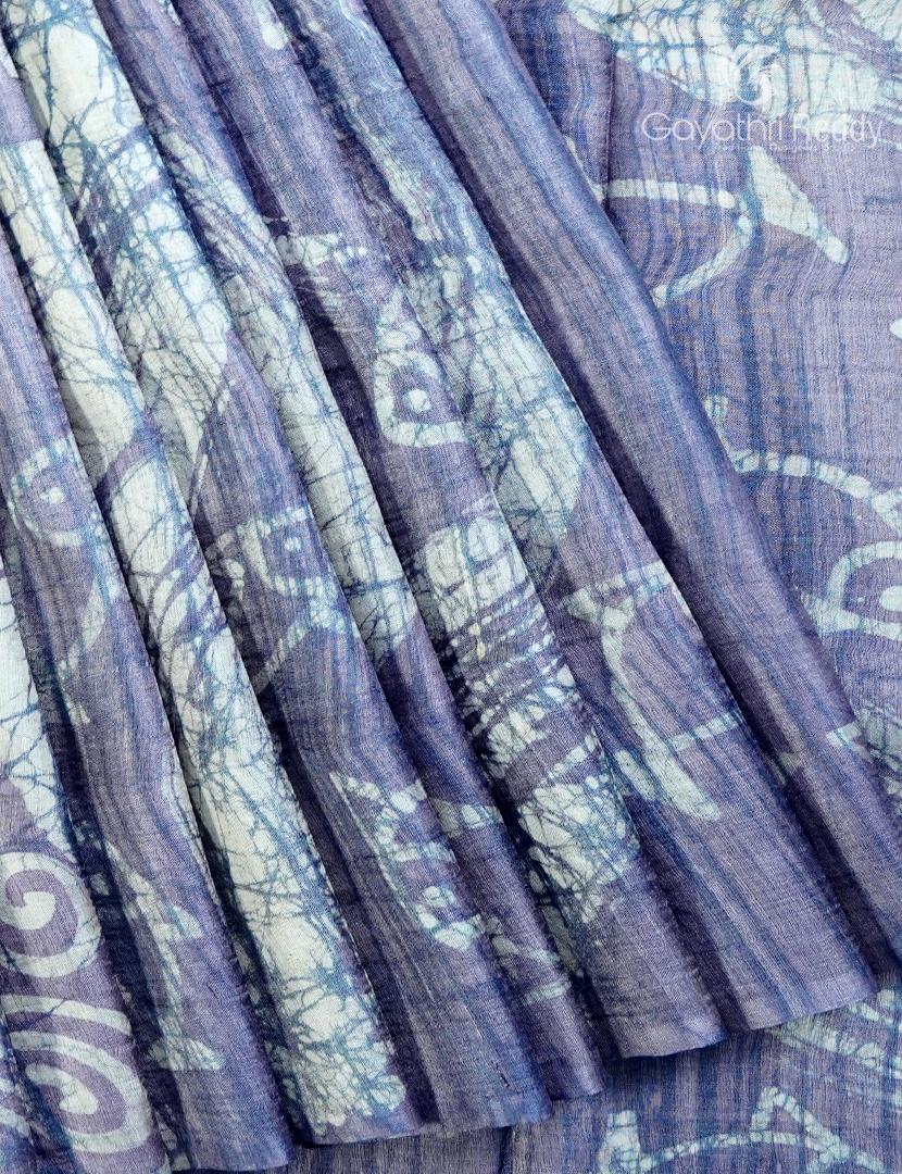 PURE DESI TUSSAR PRINTED SAREE-TS1587